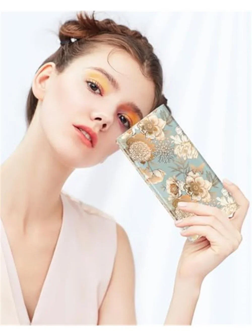 Womens Floral Slim Wallet RFID Blocking Credit Card Holder Zip Coin Purse Clutch
